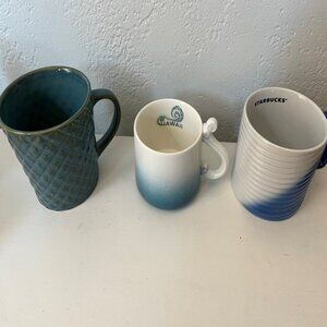 Starbucks Mug Set - Blue Theme - Rare